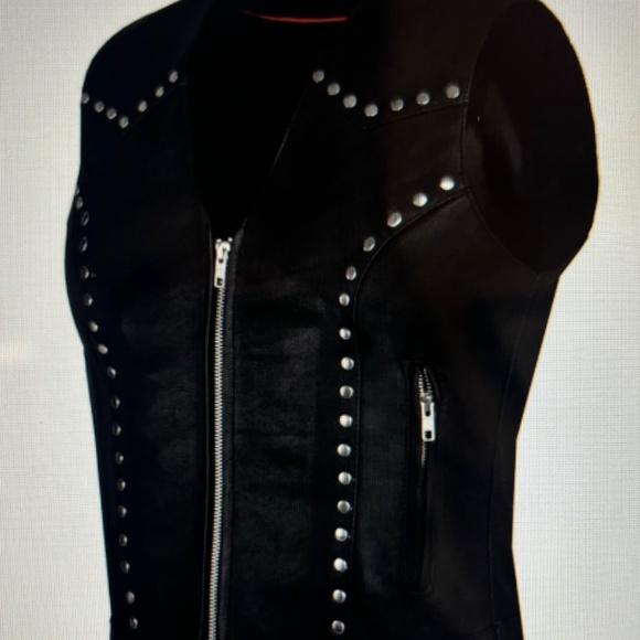 Women’s leather vest Size L (New with Tags) - Picture 3 of 6